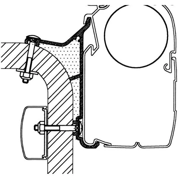 Thule Adapter Hymer B2-Klasse, Länge 4 M 1 Thule Adapter Hymer B2-Klasse, Länge 4 M