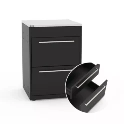 Weber Outdoorküche BBQ-Kitchen 231, 2er Set Für Genesis S-335 Mit Seitenkocher -Camping Förderung 2fach schubladen modul bbq outdoor kitchen anbausystem weber gas grillkueche 1000 6 26572