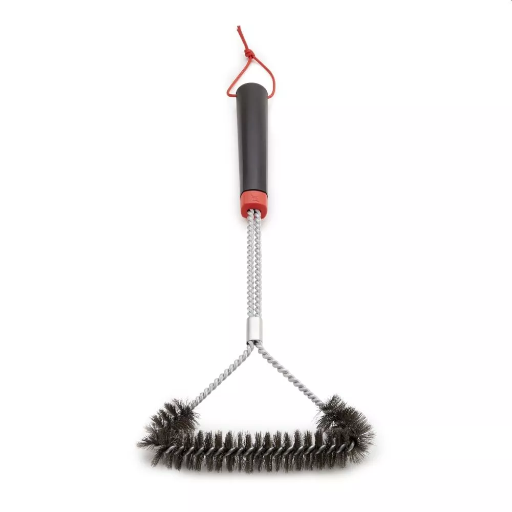 Weber Dreiseitige Grillbürste Mit Edelstahlborsten, 46 Cm 2 Weber Dreiseitige Grillbürste Mit Edelstahlborsten, 46 Cm – Bild 2