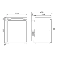 Camping-Absorber-Kühlschrank Dometic CombiCool RF 60, 50mbar 7 Camping-Absorber-Kühlschrank Dometic CombiCool RF 60, 50mbar -Camping Förderung absorber kuehlschrank dometic combicool rf 60 50mbar campingkuehlschrank masse 1000 3 15974
