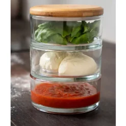 Ooni Stapelgefäss-Set 12 Ooni Stapelgefäss-Set -Camping Förderung aufbewahrungs stapelgefaess glas set ooni zubehoer glasbehaelter 1000 5 25116