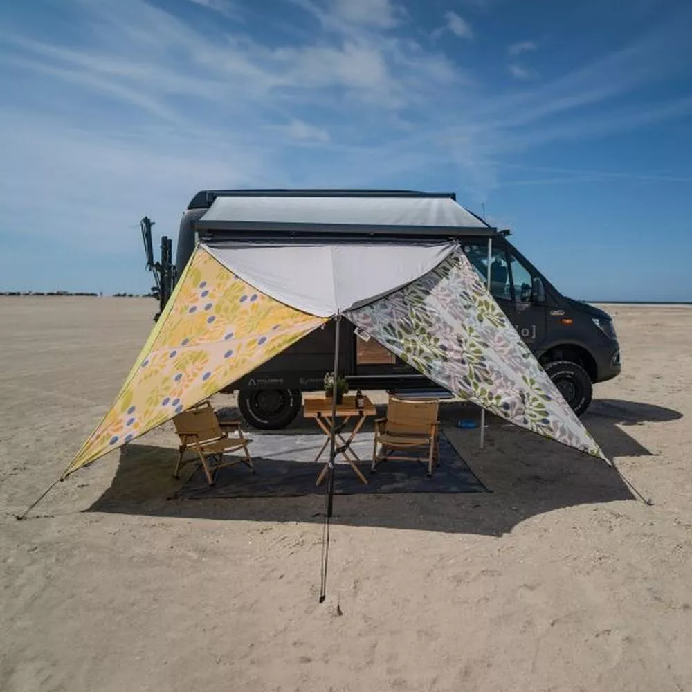 Camping-Sonnensegel Bent TC Zip Canvas Scandinavian, Design: Sky Gray 3 Camping-Sonnensegel Bent TC Zip Canvas Scandinavian, Design: Sky Gray – Bild 3