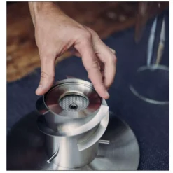 Tischfeuer Höfats SPIN 900, Silber -Camping Förderung bio burner hoefats spin900 fluessig brennstoff sicher einschliessen 1000 5 25735