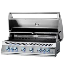 Einbau-Gasgrill Napoleon Integrierter 44 RB Der Serie 700 Inklusive Drehspiess Und Innenbeleuchtung -Camping Förderung blaue bedienelemente keine gaszufuhr einbau grills napoleon serie700 44rb safety glow 1000 9 26066