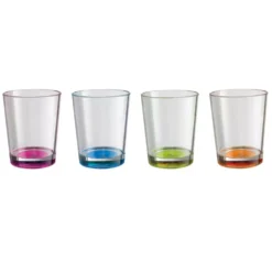 Campinggeschirr Trinkglas Brunner Multiglass Color, 4-farbig