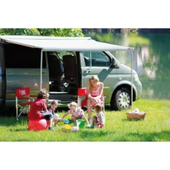 Markise T5 Fiamma F45S 260 VW T5/T6 California, Tuch: Royal Grey, Gehäuse: Polar White