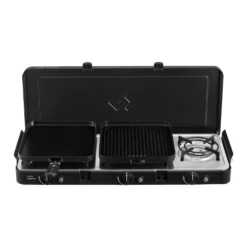 Campingkocher Cadac Dometic 3 Cook Turbo FFD Deluxe, 50 Mbar -Camping Förderung cadac dometic 3 cook turbo ffd deluxe 3flammig inklusive topfstaender 3 27803