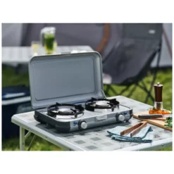 Campingkocher Campingaz Camping Kitchen 2 Grill & Go CV -Camping Förderung camping gaskocher campingaz camping kitchen 2 grill and go cv 1000 14 24718