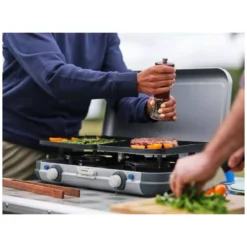 Campingkocher Campingaz Camping Kitchen 2 Grill & Go CV -Camping Förderung camping grillen kochen cmapingaz camping kitchen 2 grill and go cv camping gaskocher gasgrill 1000 11 24718