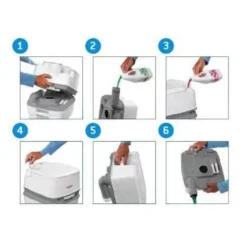 Camping-Toilette Thetford Porta Potti 565, Handpumpe -Camping Förderung camping toilette thetford porta potti anleitung 3 17630