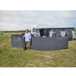 Camping-Sichtschutzwand Isabella Mega Granite 690 Cm -Camping Förderung camping windschutzwand isabella mega granite 690 cm sichtschutz 6 teilig 1000 2 20027