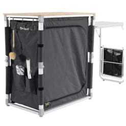 Campingküche Outwell Padres Storage Unit Mit Beistelltisch -Camping Förderung campingkueche mit beistelltisch outwell padres mit zwei seitlichen organizer taschen und drei haken 1000 2 27528