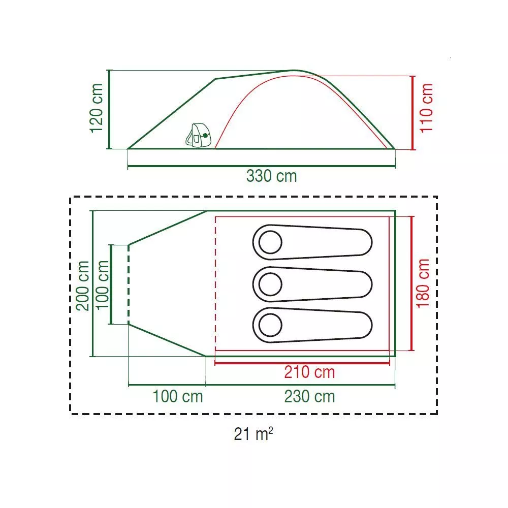 Kuppelzelt Coleman Pingora 3 BlackOut | Ausstellungsstück 2 Kuppelzelt Coleman Pingora 3 BlackOut | Ausstellungsstück – Bild 2