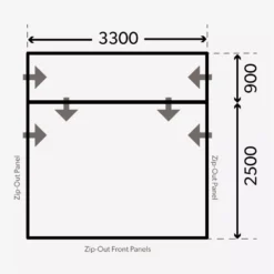 Freistehendes Vorzelt Dometic Rally Air All-Season 330 D/A Drive-Away -Camping Förderung dometic kastenwagenvorzelt rally air all season da 330 freistehend masse bodenmass 1000 6 21874