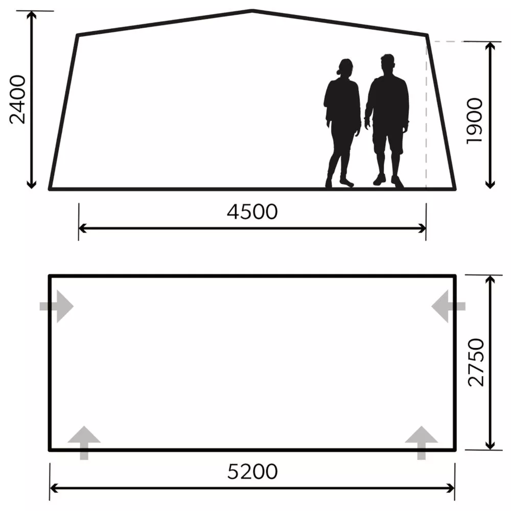 Wohnwagen-Vorzelt Dometic Residence AIR All-Season | Grösse 11 | 890 - 915 Cm 2 Wohnwagen-Vorzelt Dometic Residence AIR All-Season | Grösse 11 | 890 - 915 Cm – Bild 2