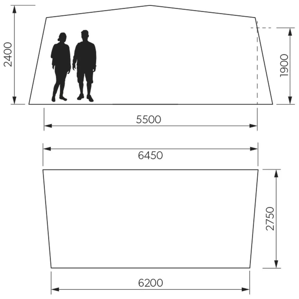 Caravanvorzelt Dometic Residence AIR All-Season | Grösse 16 | 1.015 - 1.040 Cm 2 Caravanvorzelt Dometic Residence AIR All-Season | Grösse 16 | 1.015 - 1.040 Cm – Bild 2