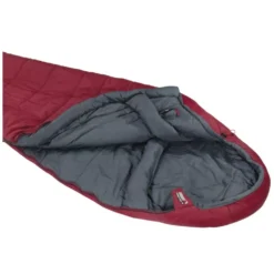 Mumienschlafsack High Peak Hyperion -5 -Camping Förderung doppelter regulierbarer waermekragen roter grauer schlafsack camping trekking outdoor wandern 1000 2 24925