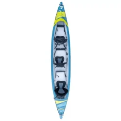 Aufblasbares Kajak Tahe Kayak Air Breeze Full HP3 6 Aufblasbares Kajak Tahe Kayak Air Breeze Full HP3 -Camping Förderung draufsicht tahe kayak air breeze full hp3 kajak blaues gelbes aufblasbares von oben drei personen erwachsene familienkajak 1000 2 22479