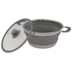 Camping-Kochtopf Eurotrail Mit Deckel 3,5 Liter, Grau