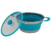 Faltbarer Campingtopf Eurotrail Mit Deckel 1 Liter, Blau