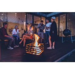 Höfats Feuerkorb Cube, Schwarz -Camping Förderung feuerkorb cube hoefats feuerstelle campinggrill grillstelle grillen schwarz 1000 5 22389