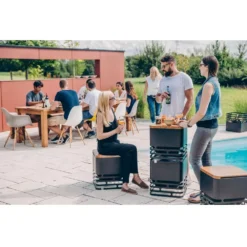 Höfats Feuerkorb Cube, Schwarz -Camping Förderung feuerkorb cube hoefats sitzhocker beistelltisch camping hocker schwarz 1000 7 22389