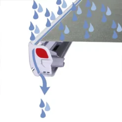 Markise Fiamma F45S 300, Tuch: Royal Blue, Gehäuse: Polar White -Camping Förderung fiamma markise fiammastore sonnenmarkise wandmarkise sonnenstore zum kurbeln regenrinne frontblende 1000 6 17842