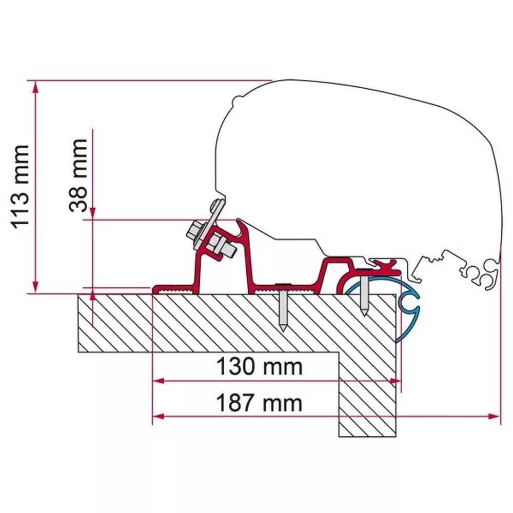 Universaladapter Fiamma Kit Caravan Standard 1 Universaladapter Fiamma Kit Caravan Standard