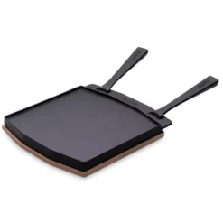 Ooni Doppelseitige Grillpfanne Aus Gusseisen -Camping Förderung gallte seite fuer fajitas spiegeleier gusseisen grillpfanne doppelseitig abnehmbare griffe ooni 1000 2 25105