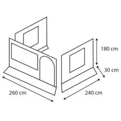 Camping Förderung -Camping Förderung grau blauer buszelt vordach set bussonnensegel eurotrail fjord private room groesse 260 1000 1 19622
