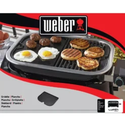 Weber Grillplatte Für Lumin Compact Elektrogrill -Camping Förderung grillplatte weber lumin compact zubehoer einfache reinigung 1000 2 24570