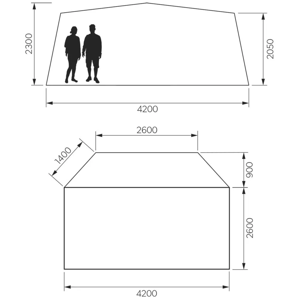 Freistehendes Busvorzelt Dometic Club Deluxe Air Pro DA 2 Freistehendes Busvorzelt Dometic Club Deluxe Air Pro DA – Bild 2