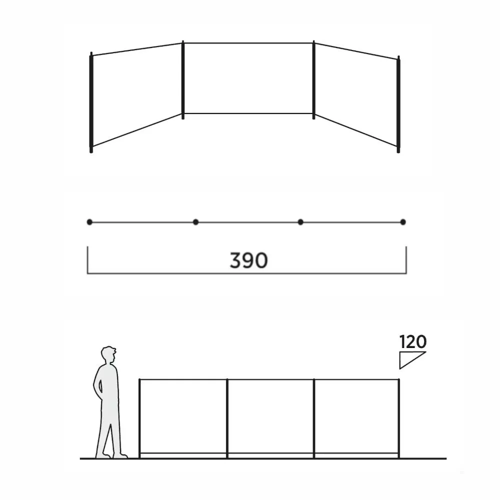 Camping Windschutz Easy Camp Huk Windscreen 2 Camping Windschutz Easy Camp Huk Windscreen – Bild 2