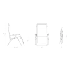 Relax-Liegestuhl Lafuma RSXA Clip, Graphite -Camping Förderung groesse masse lafuma rsxa batyline iso clip zero gravity relaxliege graphite relaxsessel campingstuhl 1000 6 26276