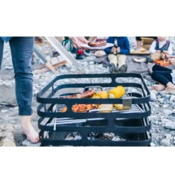 Höfats Feuerkorb CUBE Grill Set, Schwarz -Camping Förderung hoefats cube bbq set grillrost feuerkorb waerme und gegrilltes draussen geniessen 1000 5 27689
