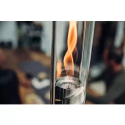 Feuer-Leuchte Höfats SPIN 1200 Hängefeuer. Silber -Camping Förderung hoefats spin1200 silber mit eco ring erhoeht brenndauer um 50 prozent russfrei rauchfrei zubehoer 1000 4 27334