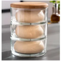 Ooni Stapelgefäss-Set 13 Ooni Stapelgefäss-Set -Camping Förderung kein teigverkleben teig gehen lassen stapel glasgefaess 3er set ooni 1000 6 25116