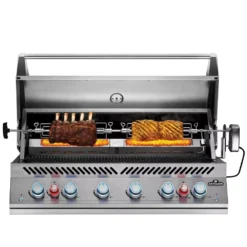 Einbau-Gasgrill Napoleon Integrierter 44 RB Der Serie 700 Inklusive Drehspiess Und Innenbeleuchtung -Camping Förderung napoleon einbau grills serie 700 44 rb fettauffangwanne mit stauraum fuer rotisserie 1000 5 26066