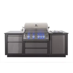 Outdoorküche Napoleon OASIS Compact 105 Mit BIG32-1 Und Einbau Sizzle Zone | Ausstellungsstück -Camping Förderung napoleon einbau kueche sizzle zone seitenbrenner 3kw safety glow drehregler 1000 2 28670