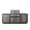 Outdoorküche Napoleon Oasis Compact 105, Mit BIP500 Und Einbau SIZZLE ZONE