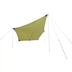 Sonnensegel Nordisk Voss Diamond PU, Dark Olive -Camping Förderung nordisk voss diamond pu tarp gruener sonnenschutz 1000 2 23124