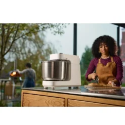 Teigknetmaschine Ooni Halo Pro Spiralmixer -Camping Förderung ooni halo pro spiralmixer knetmaschine lecker pizzateig zubereiten polarweisse kuechenmaschine 1000 5 28355