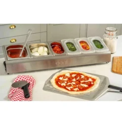 Ooni Pizzabelag-Station -Camping Förderung ooni pizza topping station mit deckel einfache reinigung 1000 5 25106