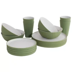 Campinggeschirr Outwell Gala Geschirr-Set 4 Personen | Shadow Green