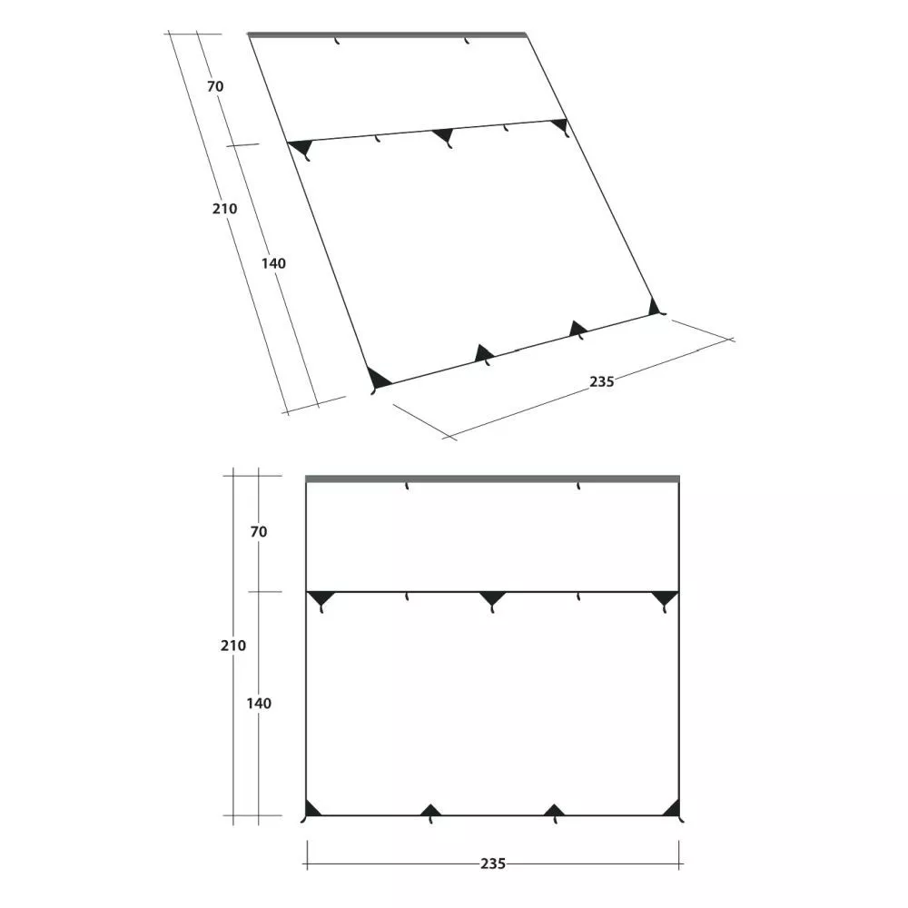 Bus-Sonnendach Outwell Hillcrest Tarp 2 Bus-Sonnendach Outwell Hillcrest Tarp – Bild 2