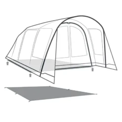 Unterlage Outwell Footprint Flagstaff / Nashville / Monterey 5 Air -Camping Förderung outwell monterey 5 air nashville flagstaff footprint skizze unterlage familien camping zelt 2 27520