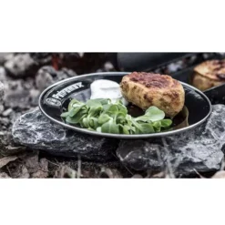 Petromax Emaille-Teller, Schwarz, 2 Stück, Ø 26 Cm -Camping Förderung petromax emaille teller schwarz edelstahlrand hitzebestaendig 1000 2 28001