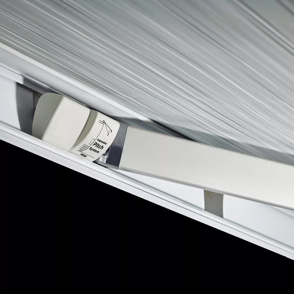 Markise, Sonnenstore Thule Omnistor 5200 Mit Motor, Tuch: Mystic-grau, Gehäuse: Weiss 8 Markise, Sonnenstore Thule Omnistor 5200 Mit Motor, Tuch: Mystic-grau, Gehäuse: Weiss – Bild 8