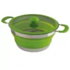 Faltbarer Campingkochtopf Eurotrail Mit Deckel 1 Liter, Grün