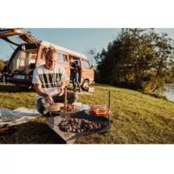 Ablagefläche Höfats Triple Tisch -Camping Förderung triple tisch hoefats fuer feuerschale feuerstelle campinggrill kochplatte aus edelstahl 1000 2 22398